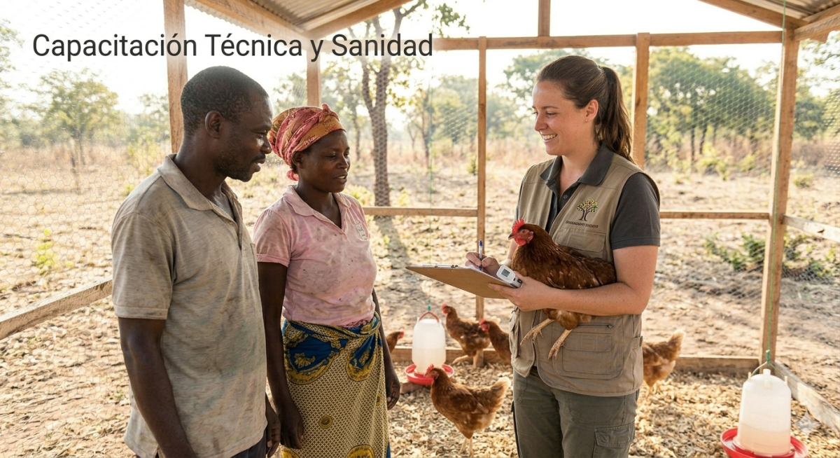 Fortalecimiento de módulo de gallinas ponedoras para producción de huevo
