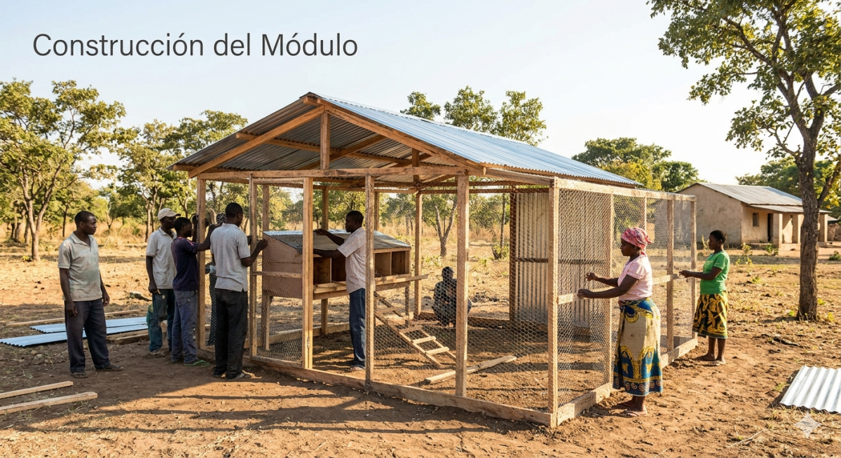 Fortalecimiento de módulo de gallinas ponedoras para producción de huevo